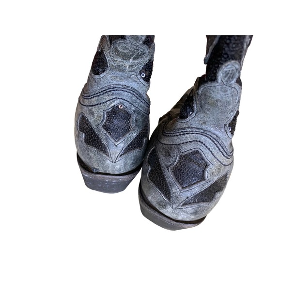 Corral Sequin Inlay Western Cowgirl Boots Snip Toe size 9.5 - Picture 11 of 16